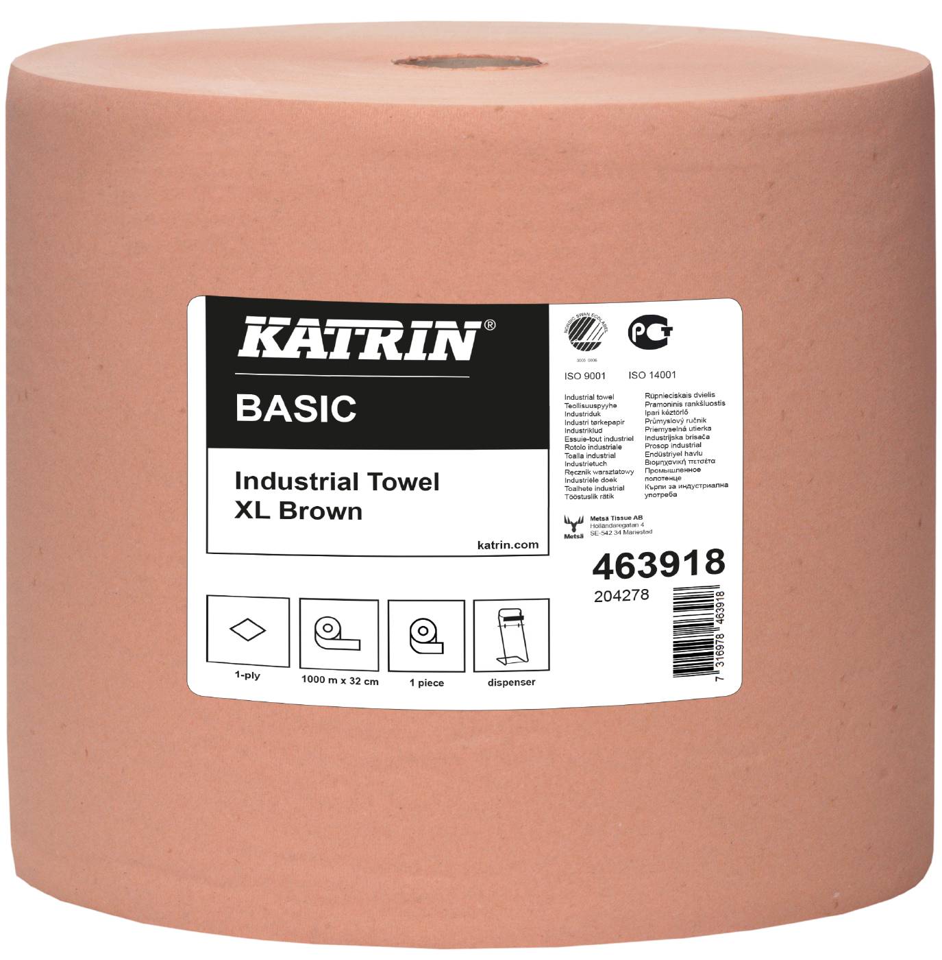 Torkpapper Katrin Basic XL brun – bild 1