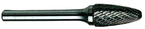 Hårdmetallfil Norton BDX Double Cut (form F) – bild 1