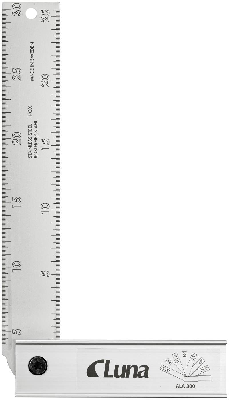 Ställbar vinkelhake aluminium Luna