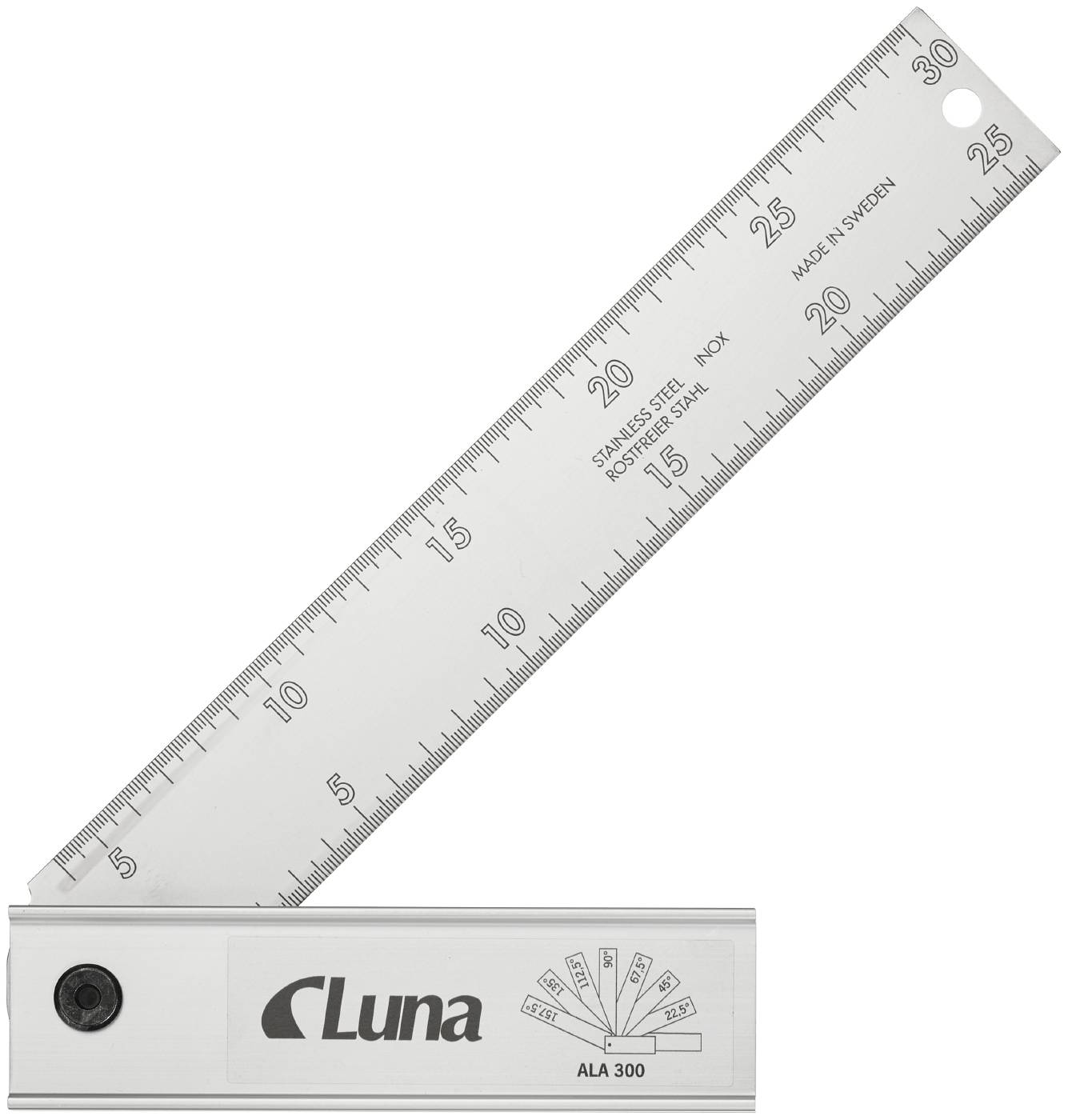 Ställbar vinkelhake aluminium Luna – bild 2