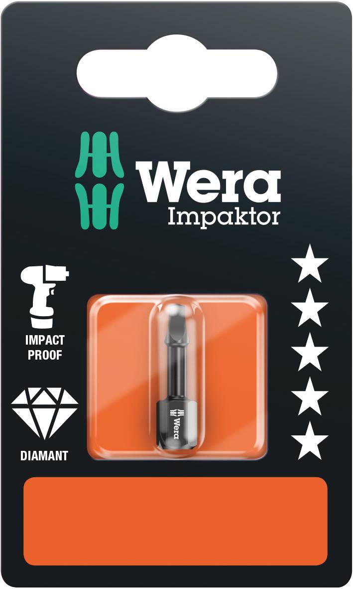 Bits för fyrkanthål Wera 868/1 Impaktor – bild 2