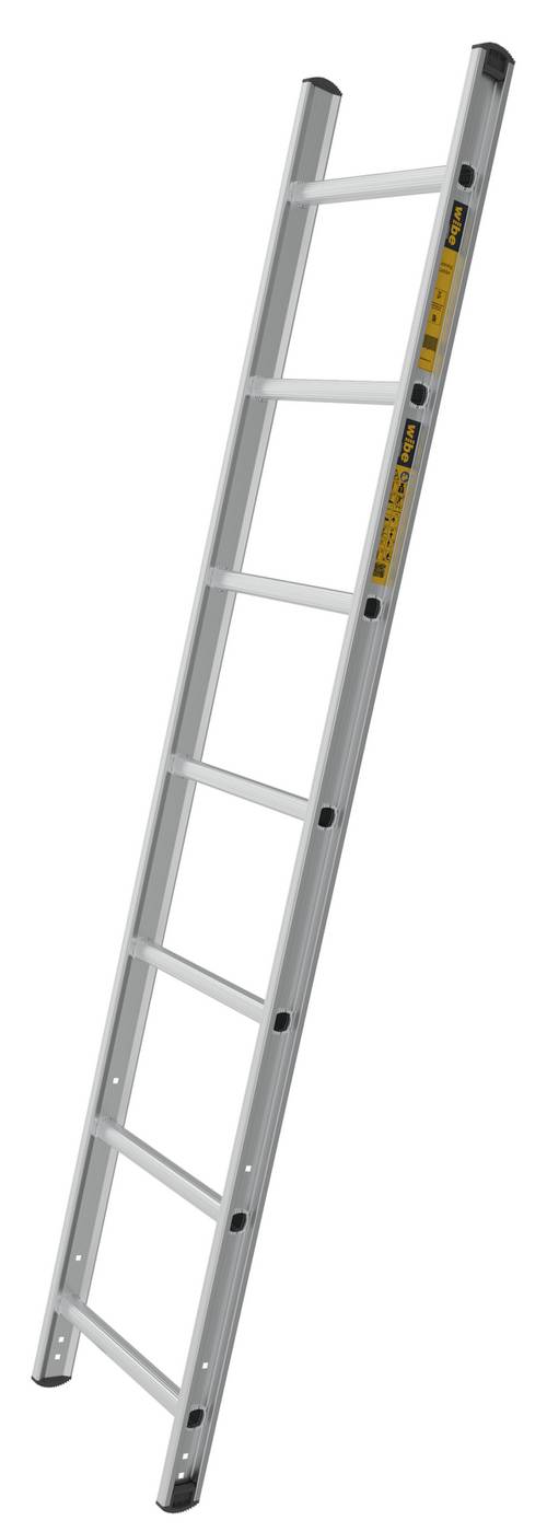 Anliggande enkelstege BASE W.steps Ladders