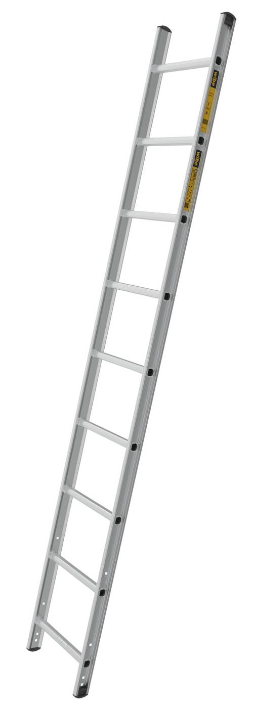 Anliggande enkelstege BASE W.steps Ladders