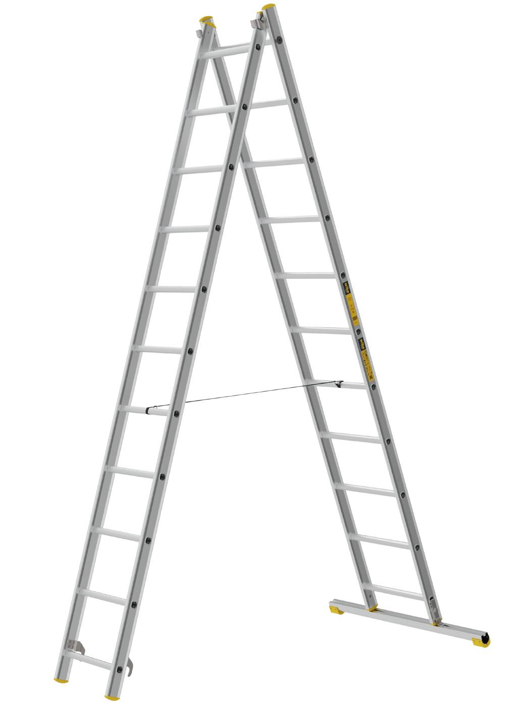 2-delad utskjutsstege PROF W.steps Ladders – bild 2