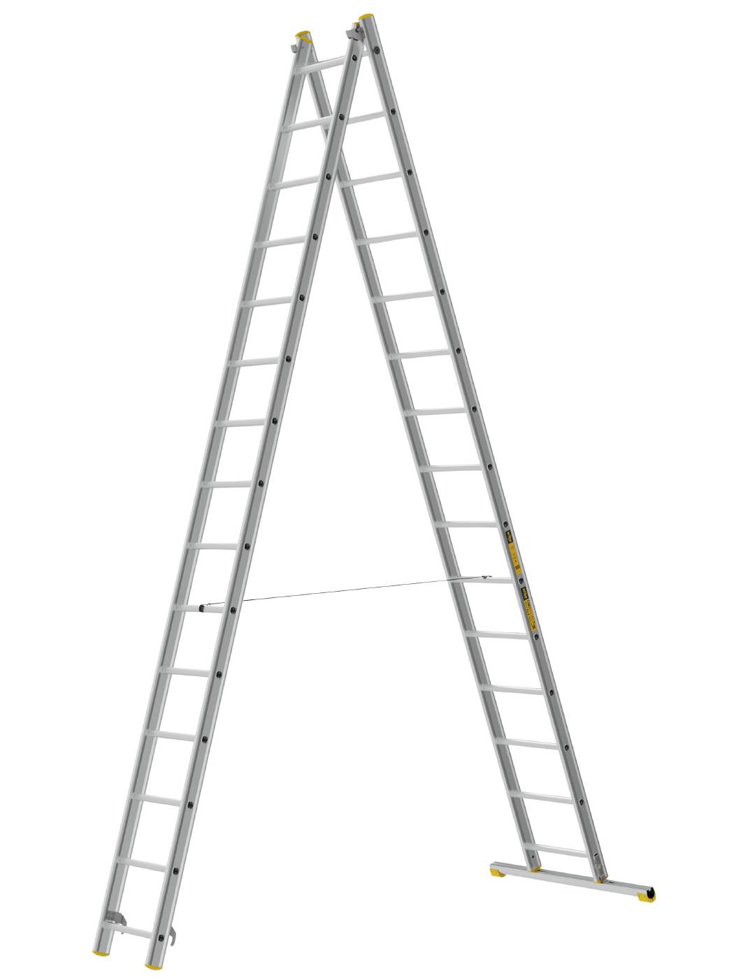 2-delad utskjutsstege PROF W.steps Ladders – bild 2
