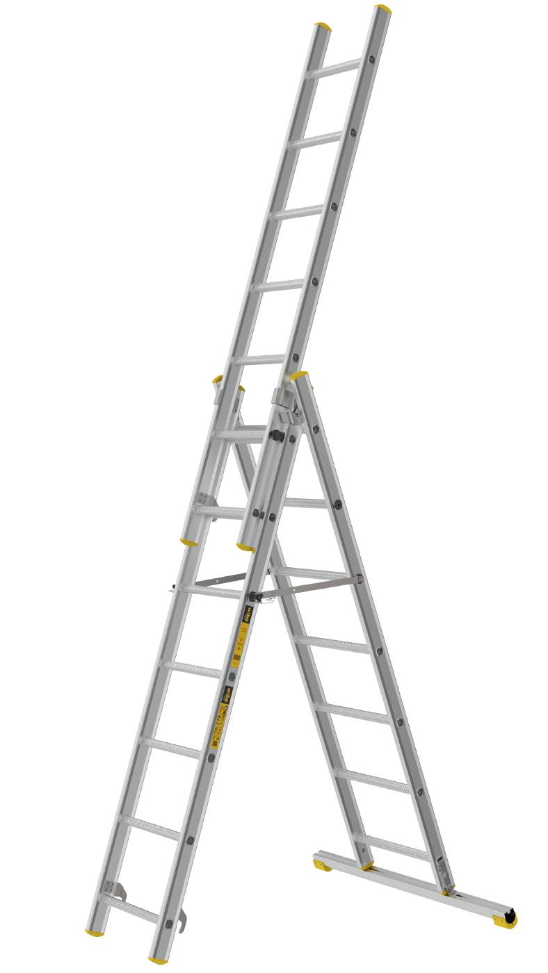 3-delad utskjutsstege PROF W.steps Ladders – bild 2