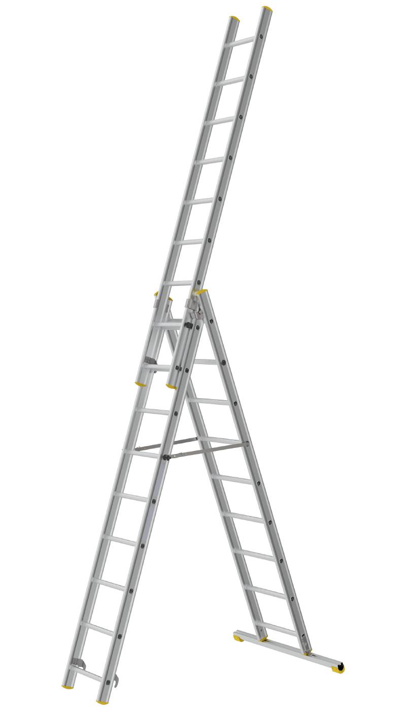 3-delad utskjutsstege PROF W.steps Ladders – bild 2