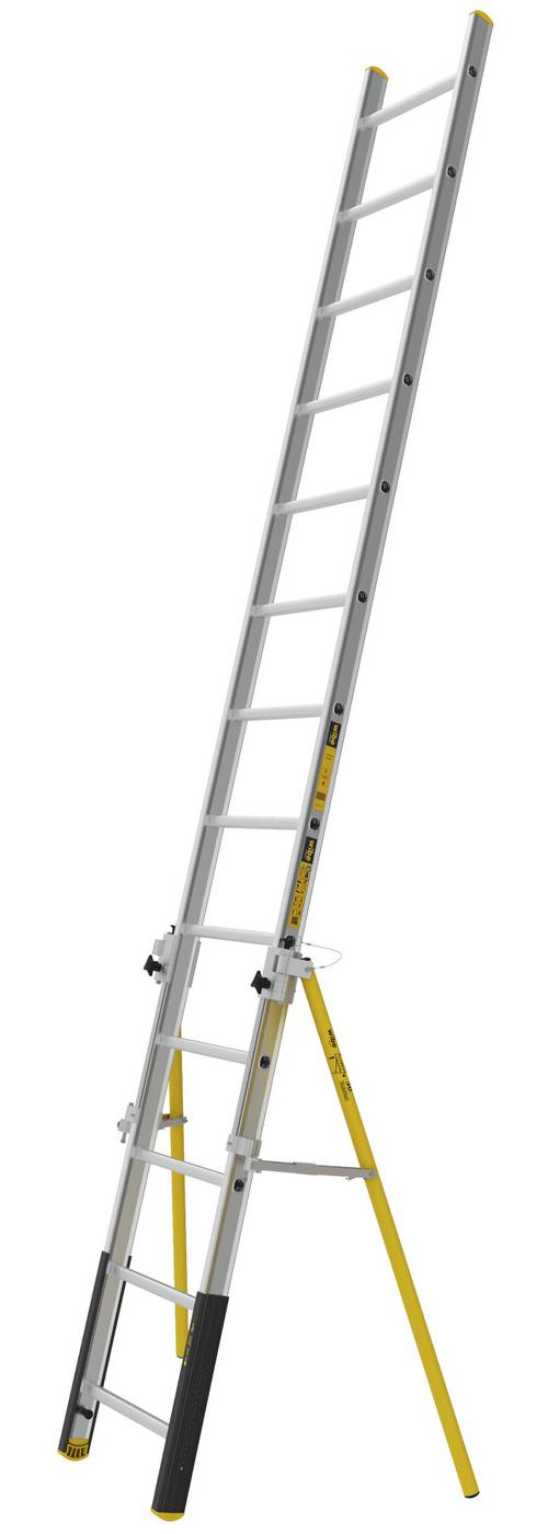 Anliggande enkelstege PROF+ W.steps Ladders