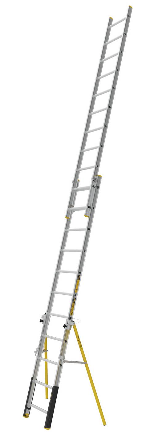 2-delad utskjutsstege PROF+ W.steps Ladders