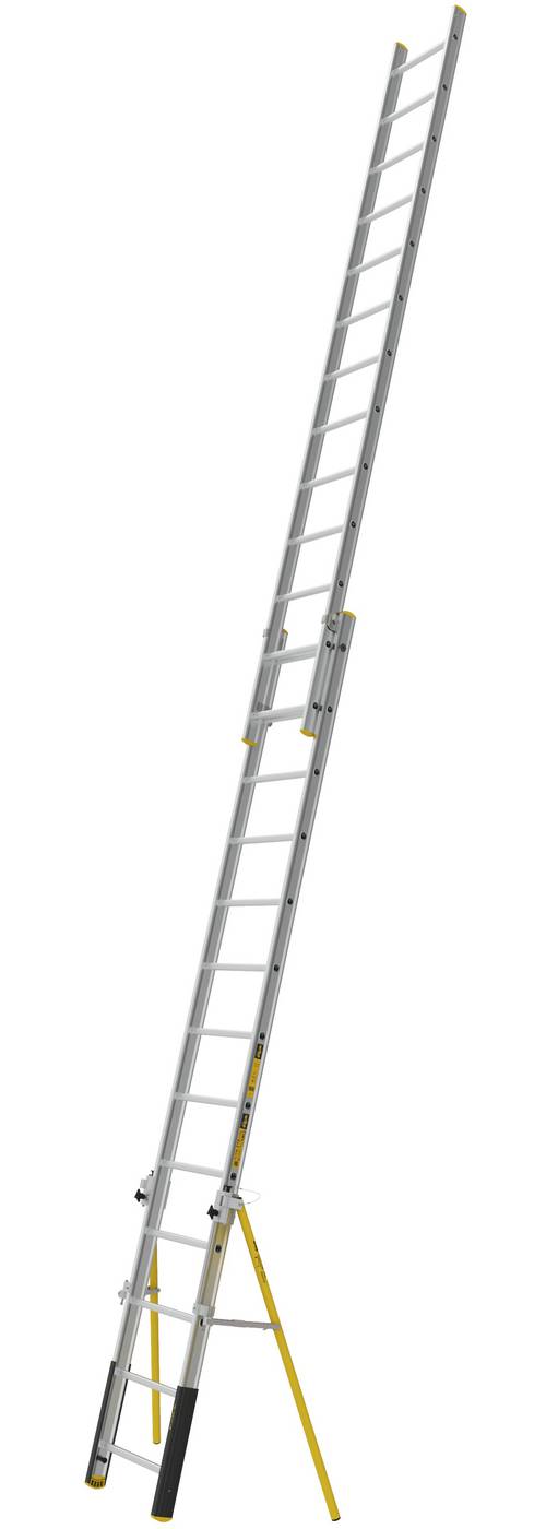 2-delad utskjutsstege PROF+ W.steps Ladders