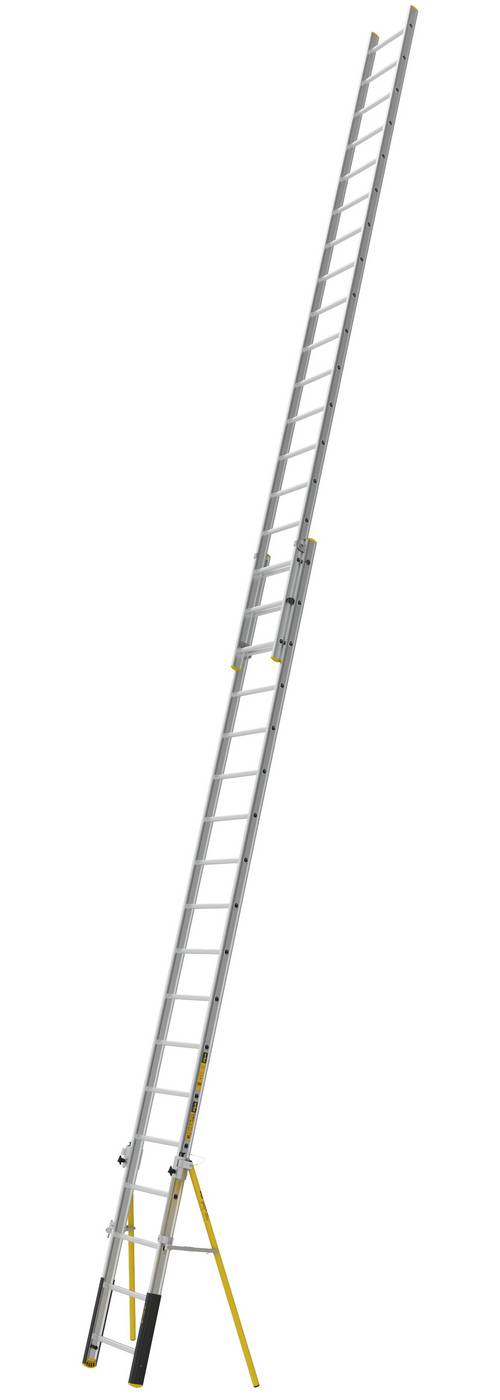 2-delad utskjutsstege PROF+ W.steps Ladders