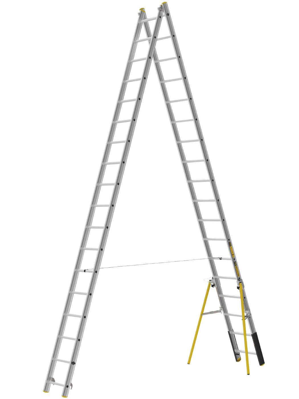 2-delad utskjutsstege PROF+ W.steps Ladders – bild 2