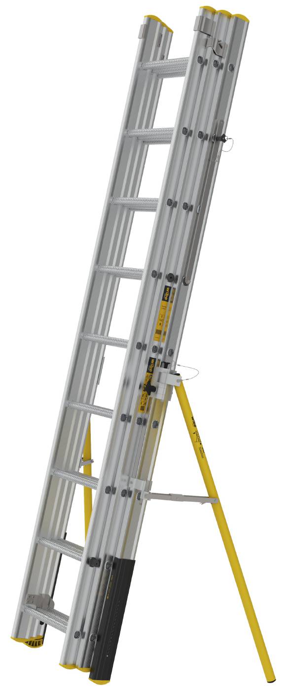 3-delad utskjutsstege PROF+ W.steps Ladders – bild 3