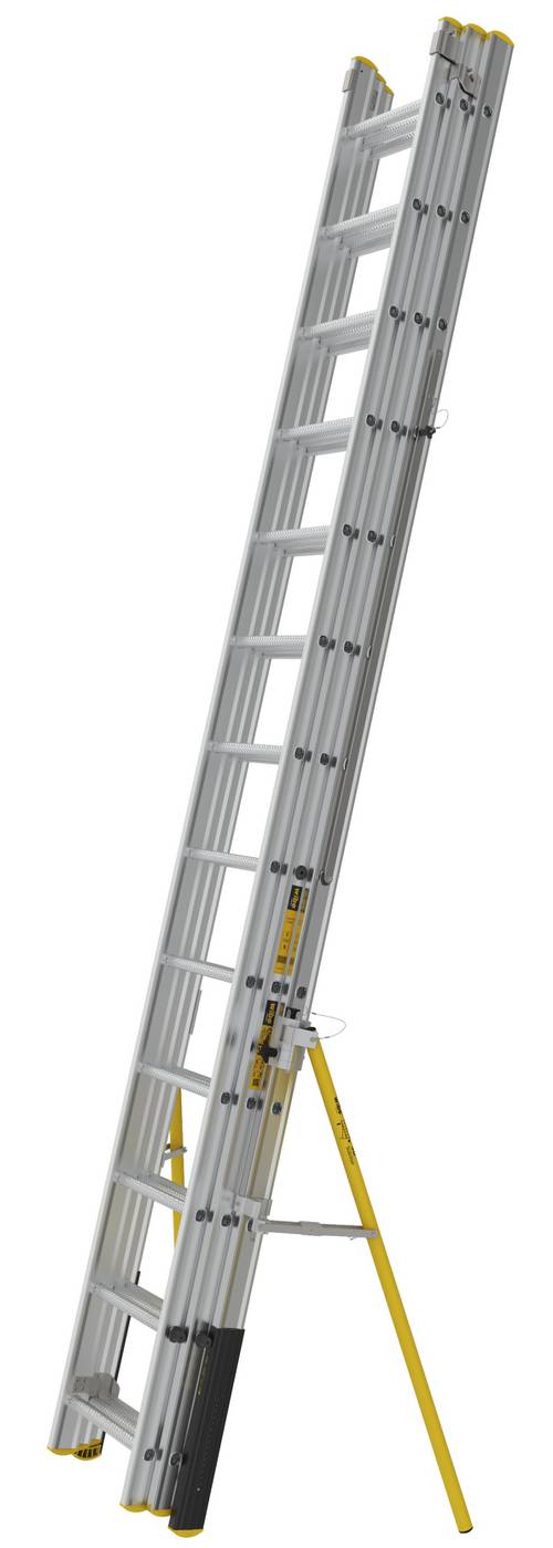 3-delad utskjutsstege PROF+ W.steps Ladders – bild 3
