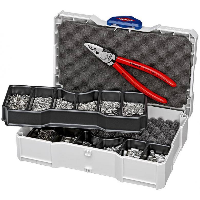 Crimpsortiment för oisolerade ändhylsor Knipex