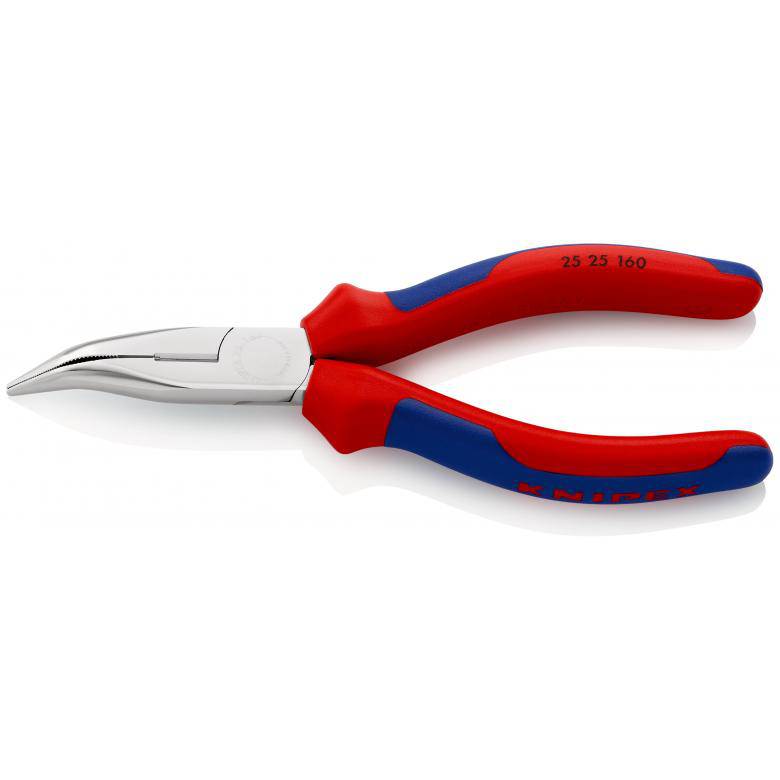Tång med flata, runda käftar och skär, Knipex 25 25 160