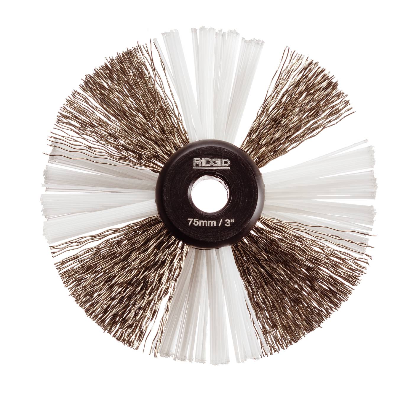 Rengöringsborstar av nylon/stål för FlexShaft Ridgid