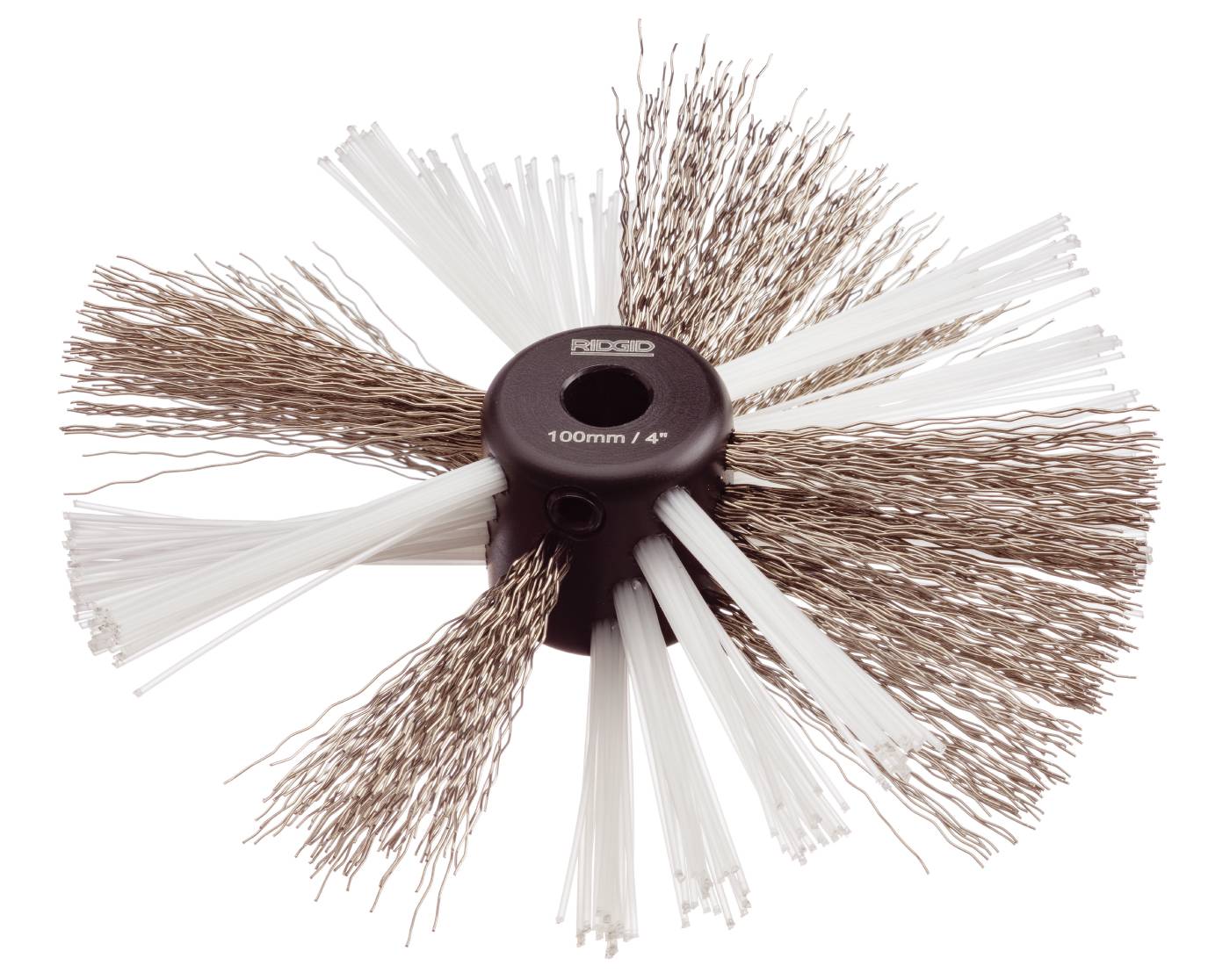 Rengöringsborstar av nylon/stål för FlexShaft Ridgid