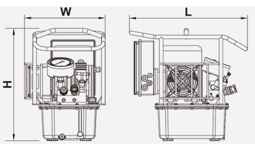 Hydraulpump Wren LP3, dubbelverkande elektrisk – bild 3