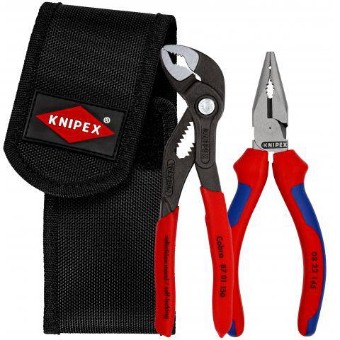 Tångsats med minitänger i Knipex bältesväska – bild 2