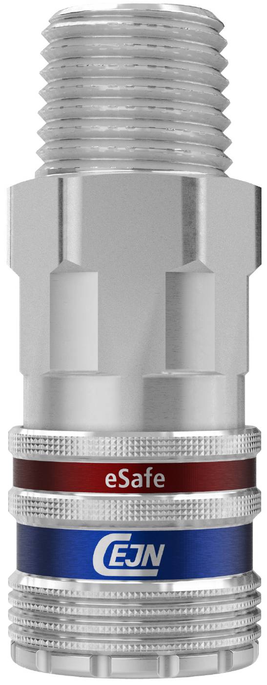 Snabbkoppling Tryckluft Serie 410 eSafe Cejn
