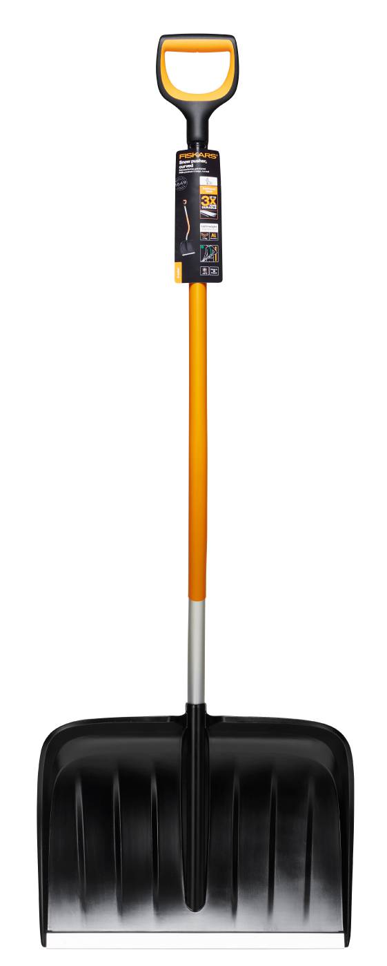 Snöraka med böjt skaft Fiskars X-series