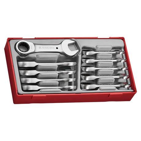 U-ringspärrnyckelsats stubby (10-delad) Teng Tools TT6010MRS – bild 1