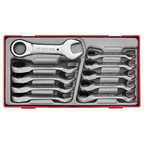 U-ringspärrnyckelsats stubby (10-delad) Teng Tools TT6010MRS – bild 2