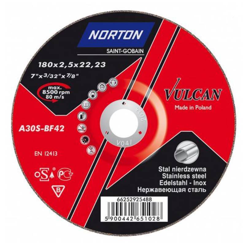 Kapskiva NORTON Vulcan för metall (300 x 3.5 x 22.23) – bild 1