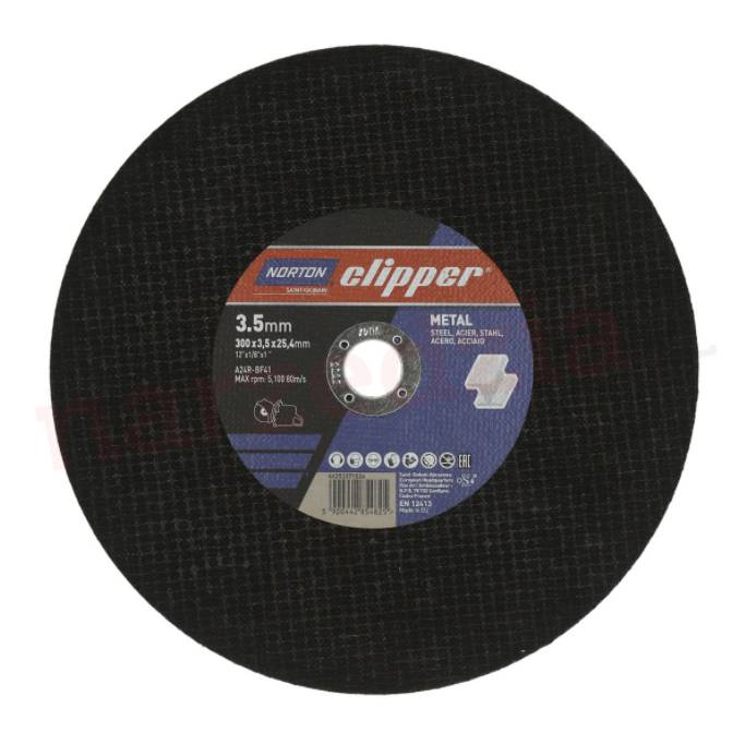 Kapskiva NORTON Clipper för metall (300 x 3.5 x 25.4) – bild 1