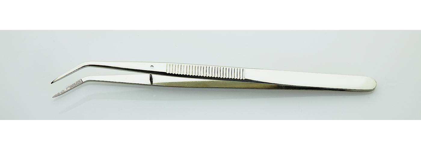 Precisionspincett med vinklade spetsar, 155 mm