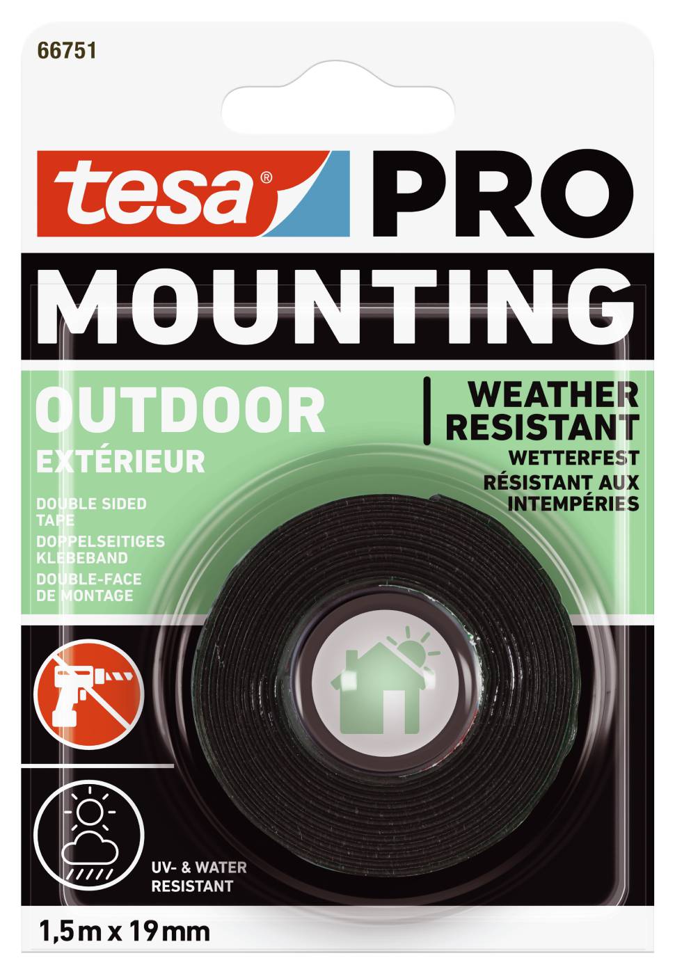 Monteringstejp Tesa Pro Outdoor