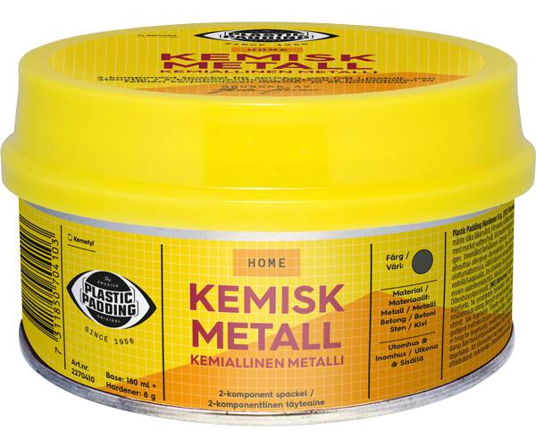 Spackel Kemisk metall Plastic Padding