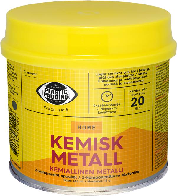 Spackel Kemisk metall Plastic Padding
