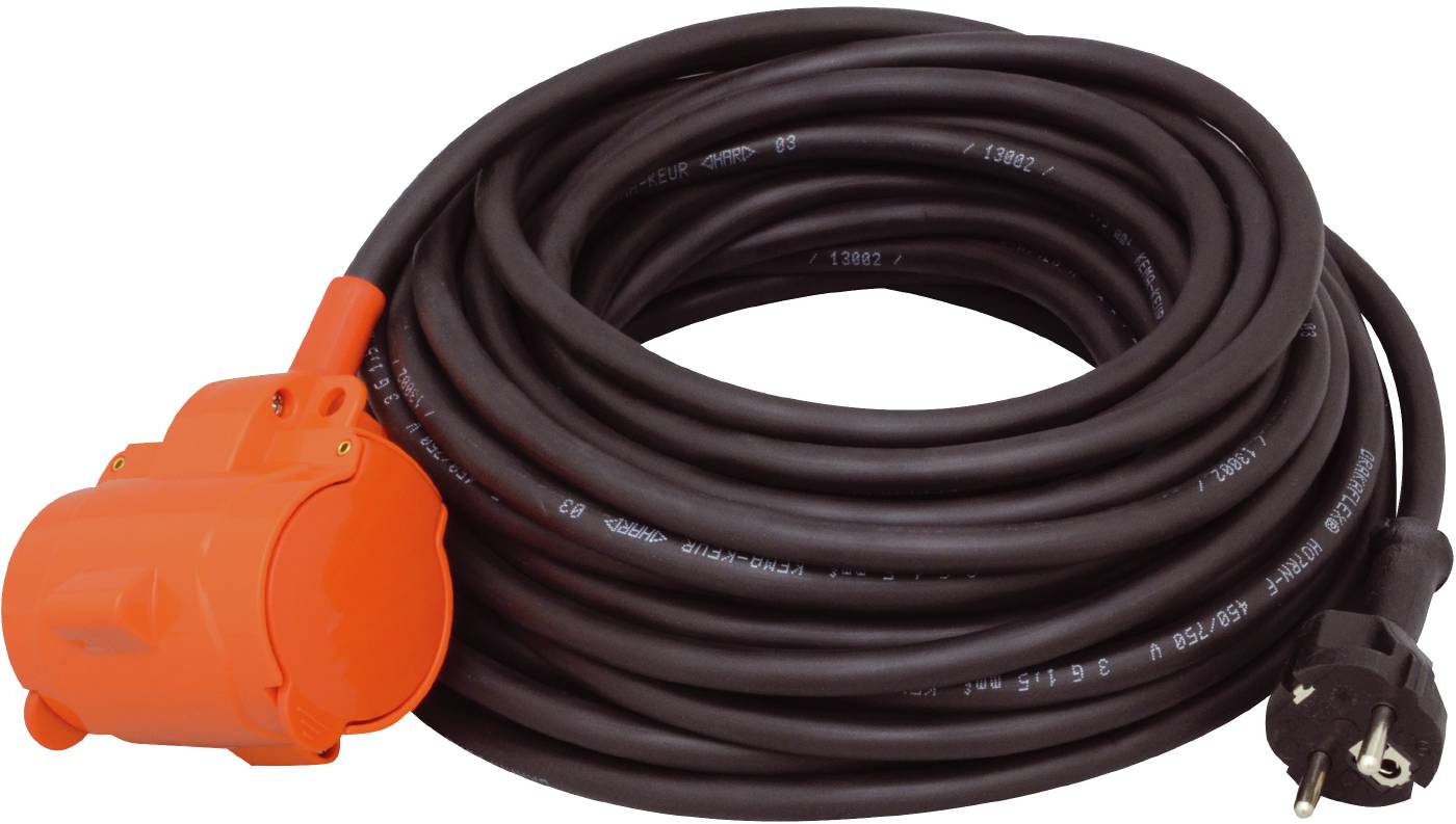Grenuttag 2-vägs med kabel BYGG-STRÖM