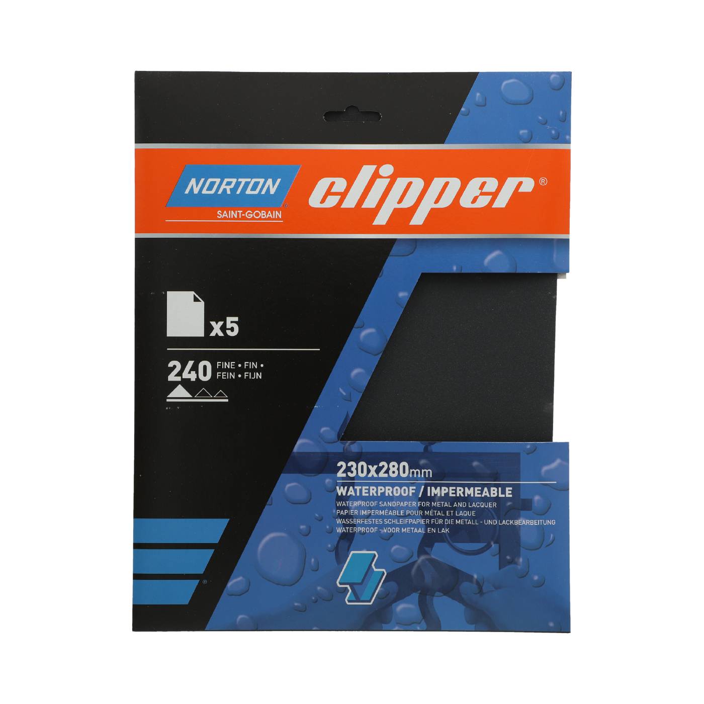 Våtslippapper Clipper SB Norton