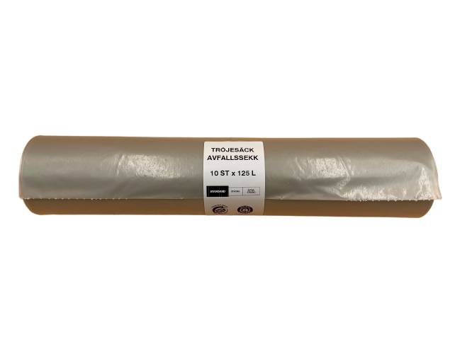 Sopsäck plast 100/125/160/240 liter transparent