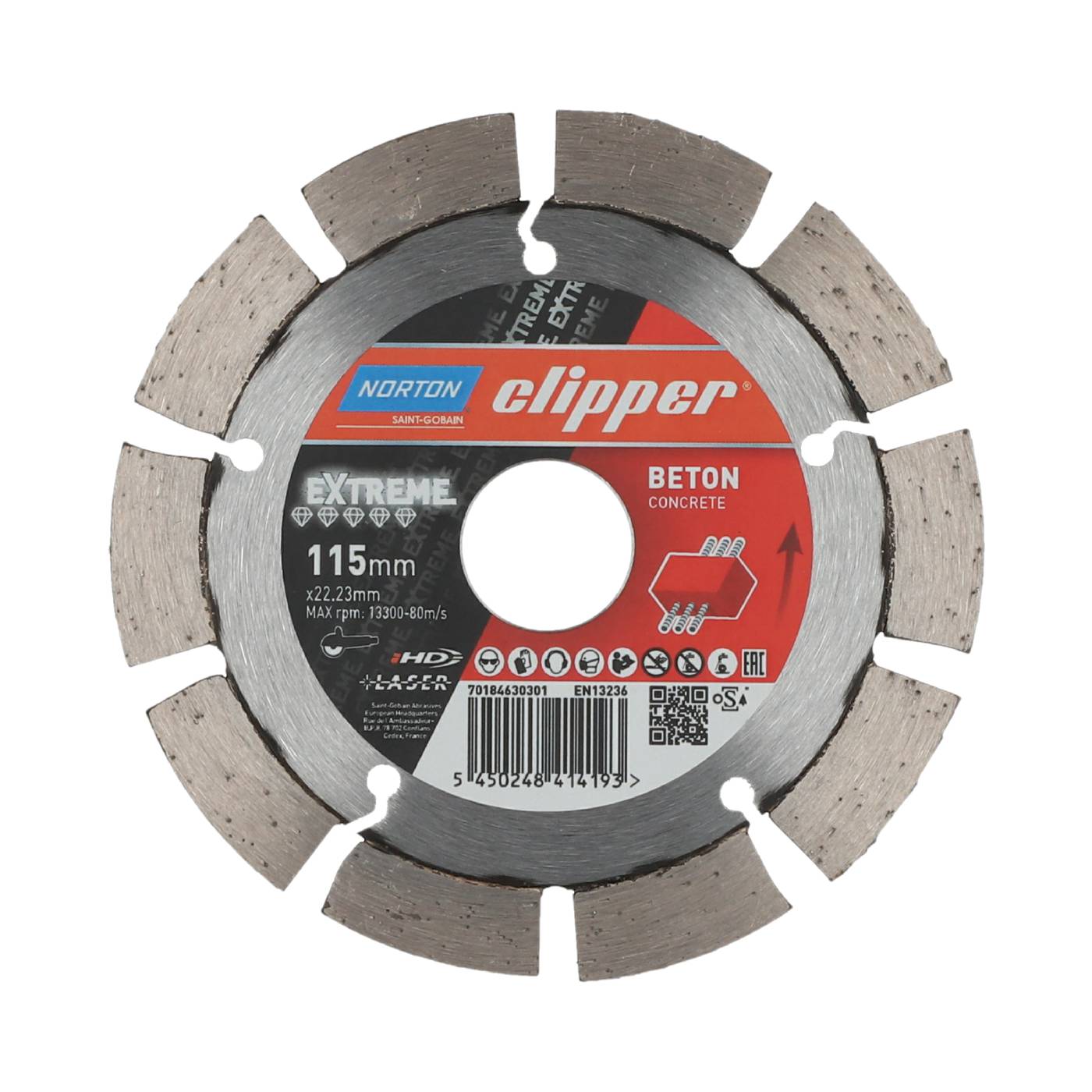 Diamantkaplinga Norton Clipper Extreme Beton