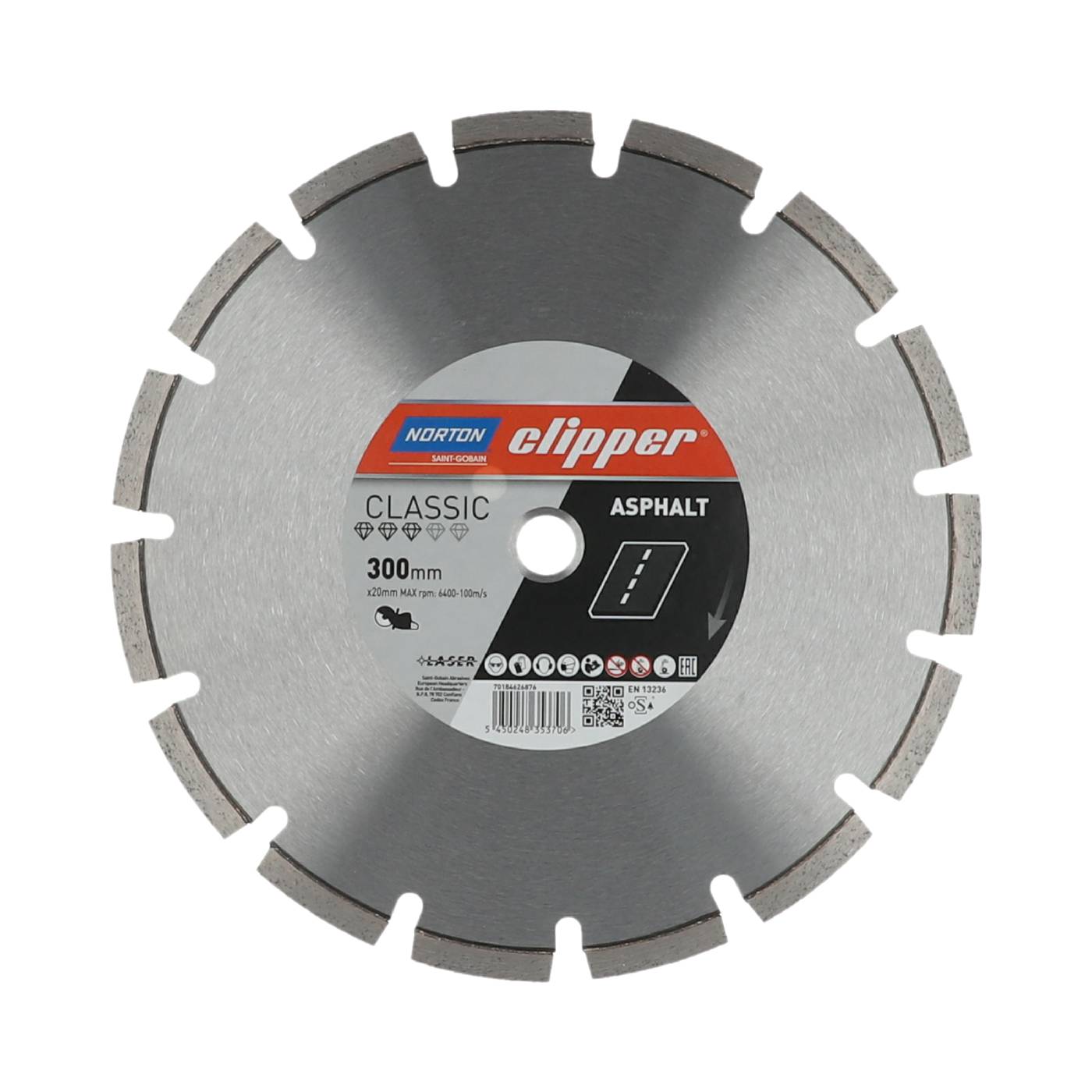Diamantkapklinga Norton Clipper Classic Asphalt – bild 1