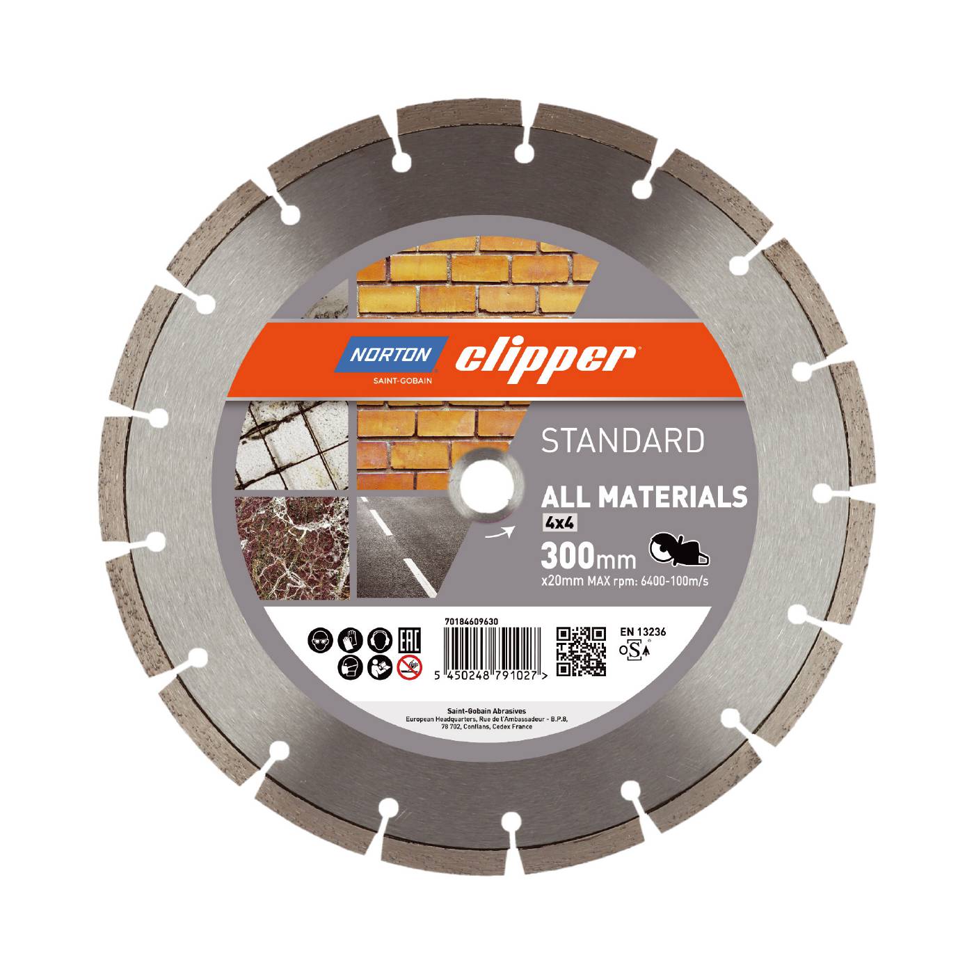 Diamantkapklinga Norton Clipper Standard All Materials