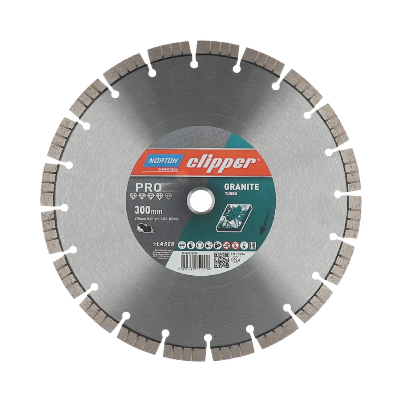 Diamantkapklinga Norton Clipper Pro Granite Turbo