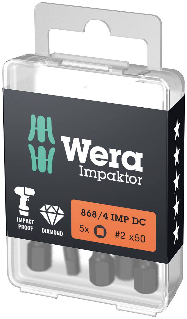Bitspaket 868/4 IMP DC 4-kant Wera – bild 1