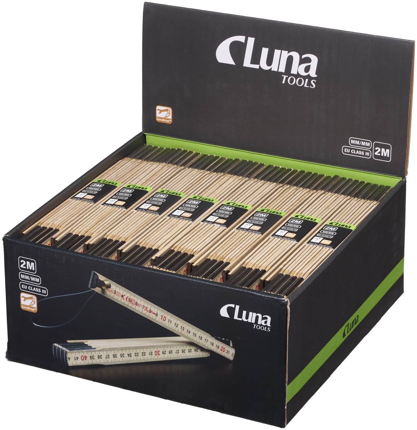 Meterstock mm trä 2m Luna – bild 1
