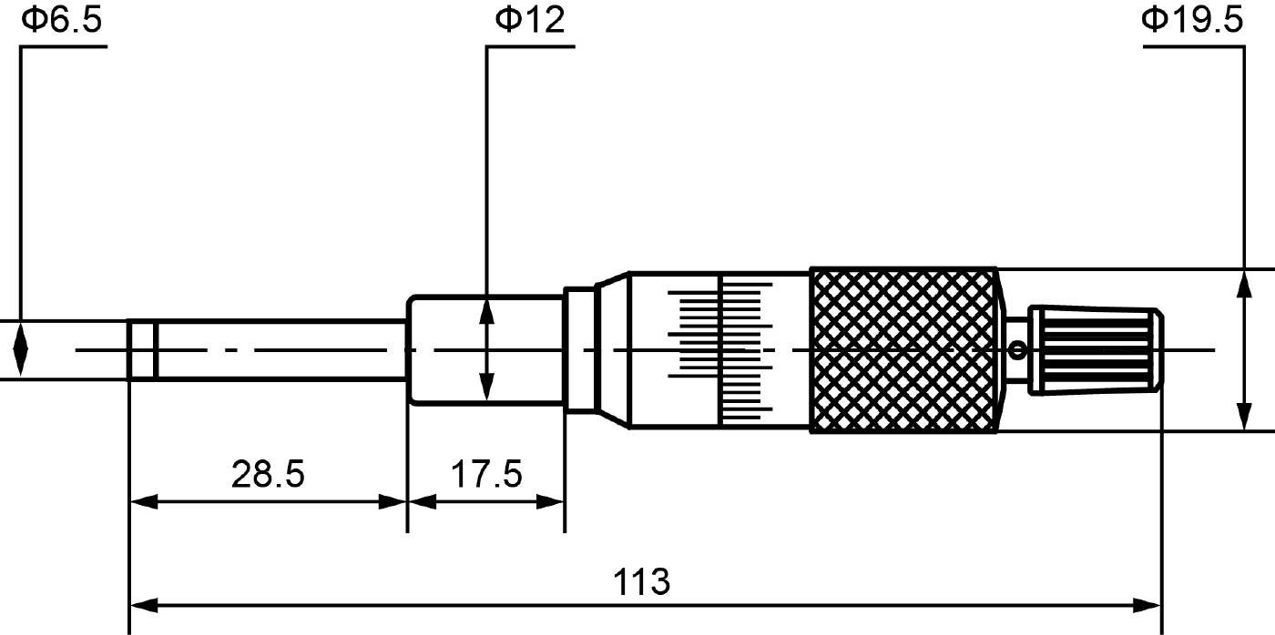 Inbyggnadsmikrometer MHA 25 – bild 2
