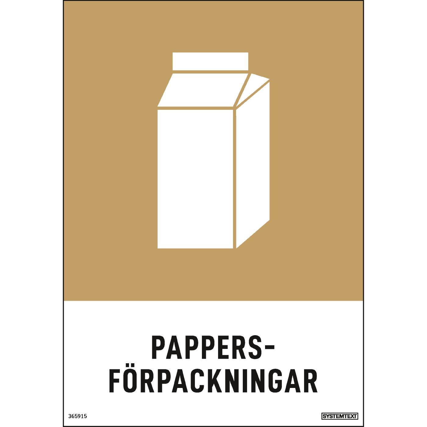Miljödekal Kartong