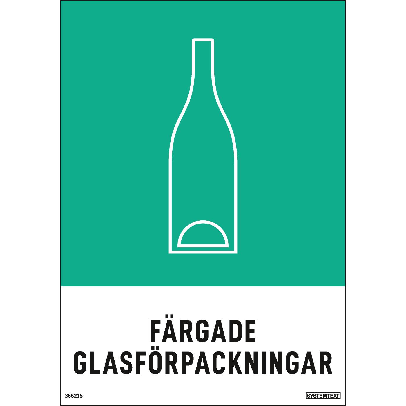 Miljödekal Färgat glas