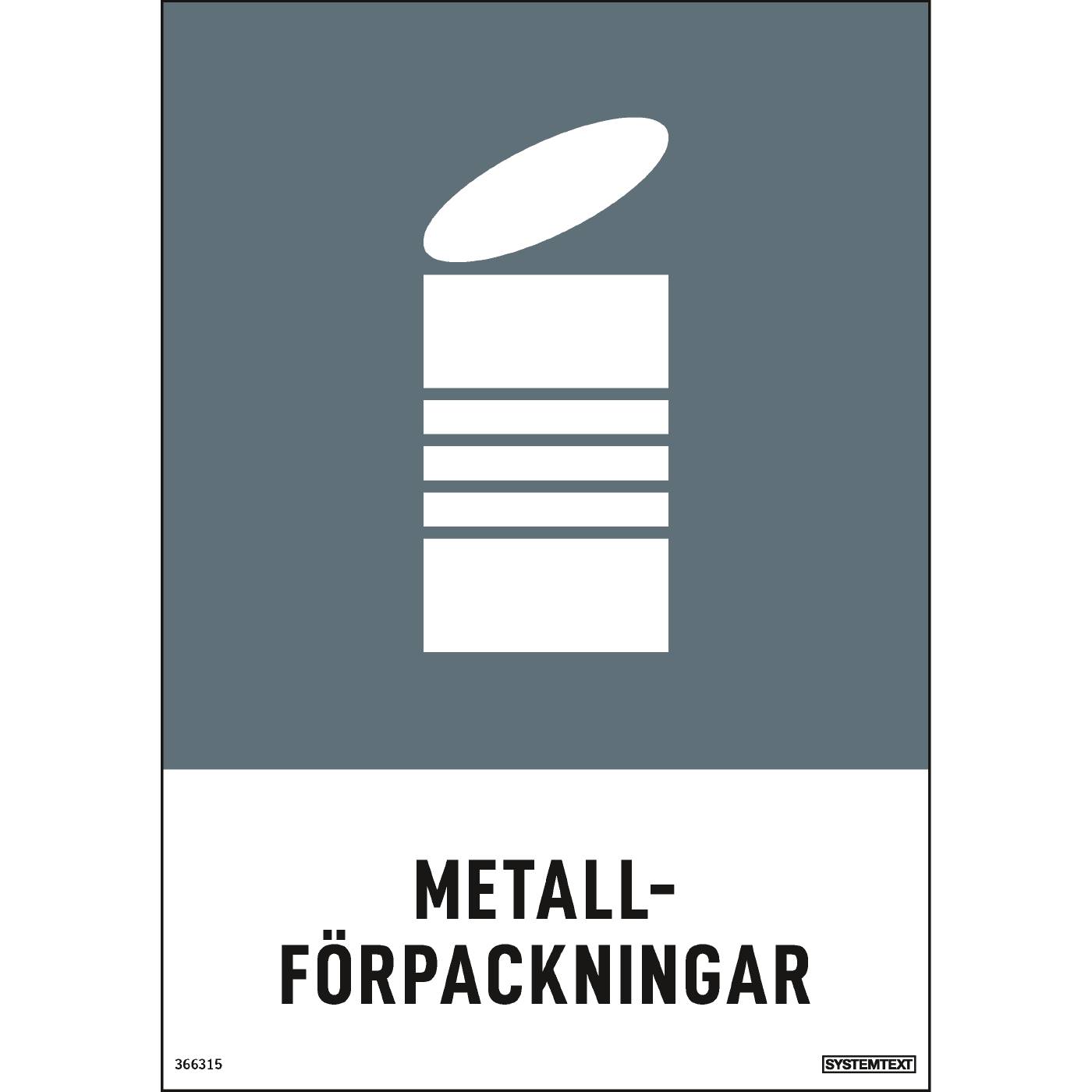 Miljödekal Metallförpackningar