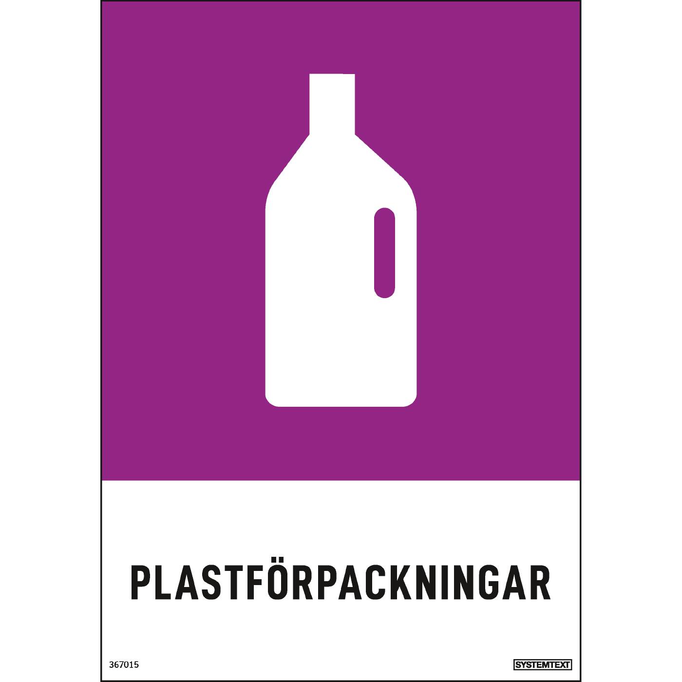 Miljödekal Plast – bild 2