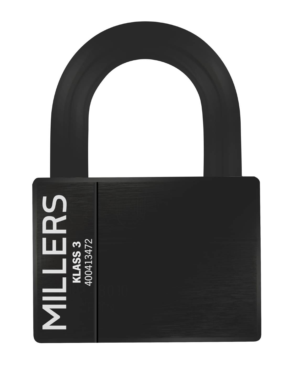 Hänglås klass 3 och klass 4 svart MILLERS
