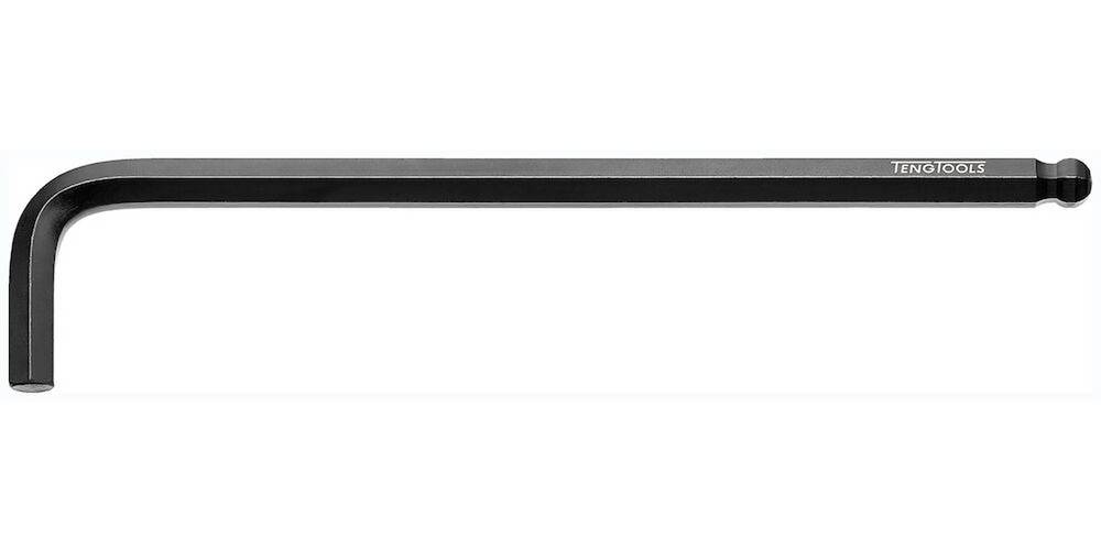 Sexkantnyckel, extra lång med kulspets. Teng Tools 3908015BL-390810BL